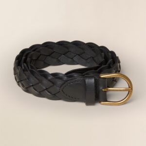Women's Braided Belt - Black