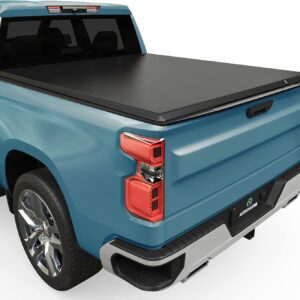 AUTOSAVER88 Soft Tri-Fold Tonneau Cover for 2019–2025 Silverado/Sierra 1500 (New Body Style) 5.8ft Bed – Not for Multi-Flex or CarbonPro