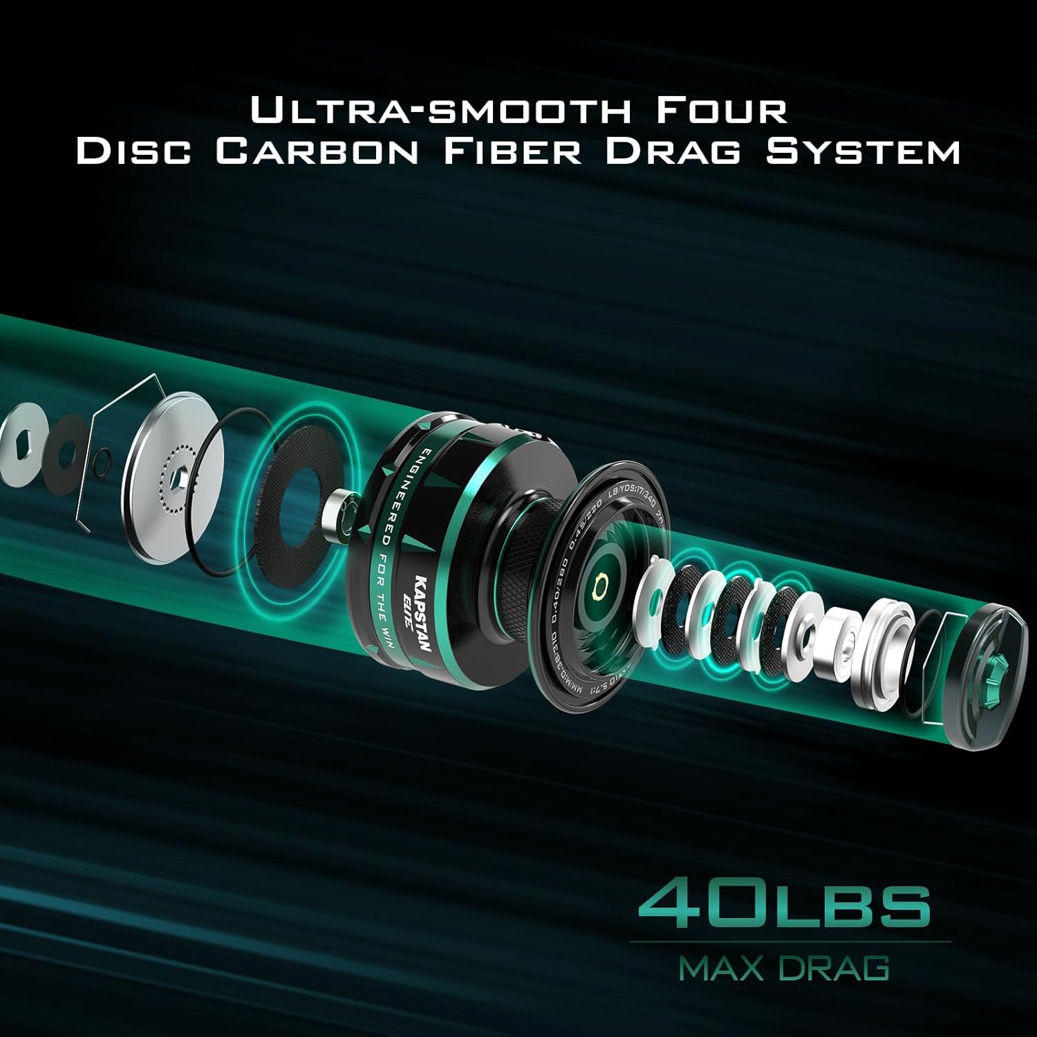 KastKing Kapstan Elite Saltwater Spinning Reel – Up to 55LB Max Drag, IPX6 Waterproof, Corrosion-Resistant Big Game Fishing Reel - Image 55