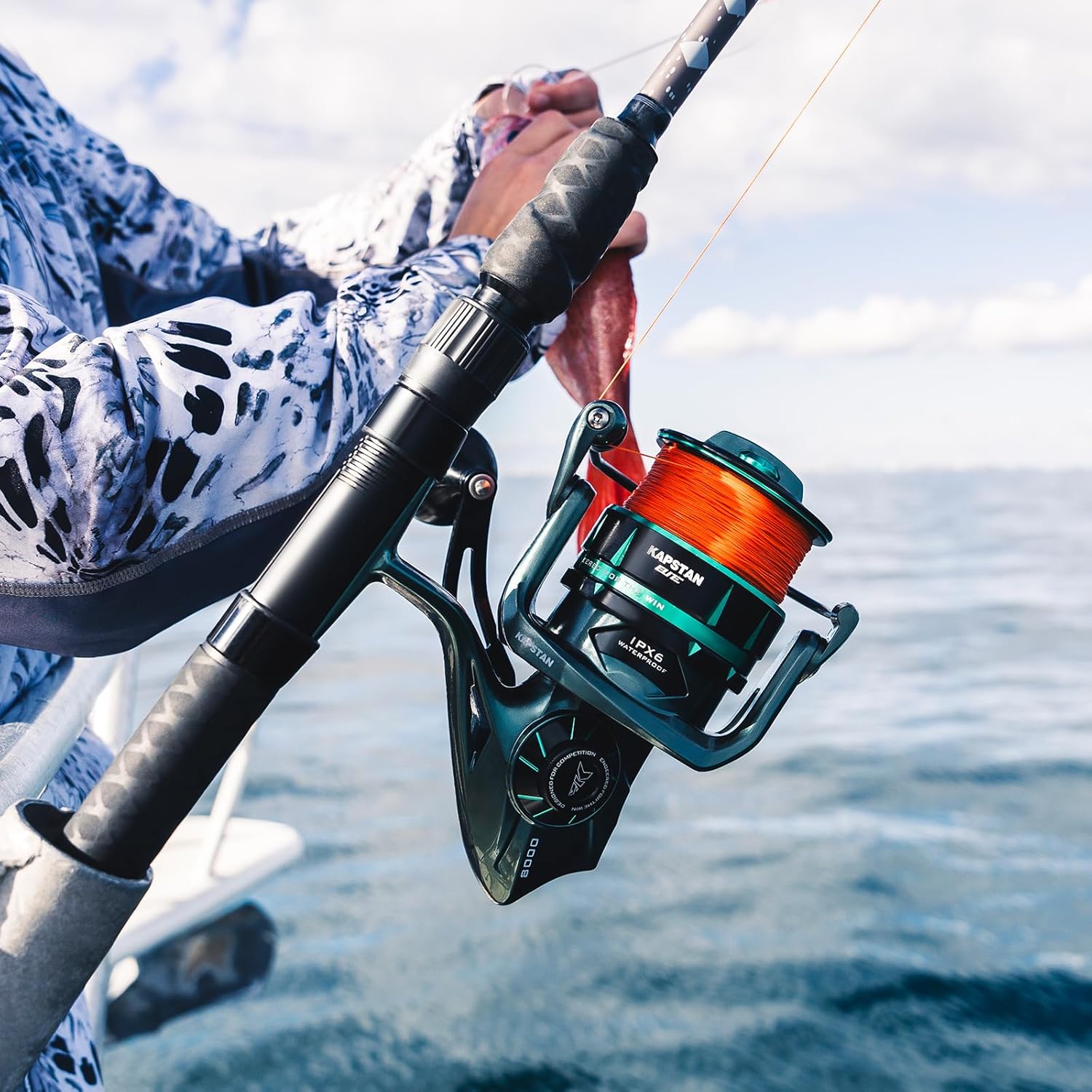 KastKing Kapstan Elite Saltwater Spinning Reel – Up to 55LB Max Drag, IPX6 Waterproof, Corrosion-Resistant Big Game Fishing Reel - Image 82