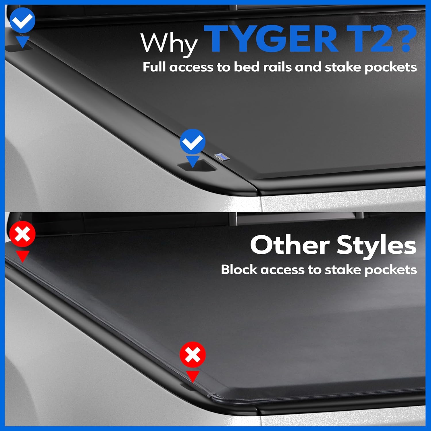 Tyger Auto T1 Soft Roll-Up Tonneau Cover for 2021–2025 Ford F-150 & Lightning | 5.5ft (67") Bed - Image 52
