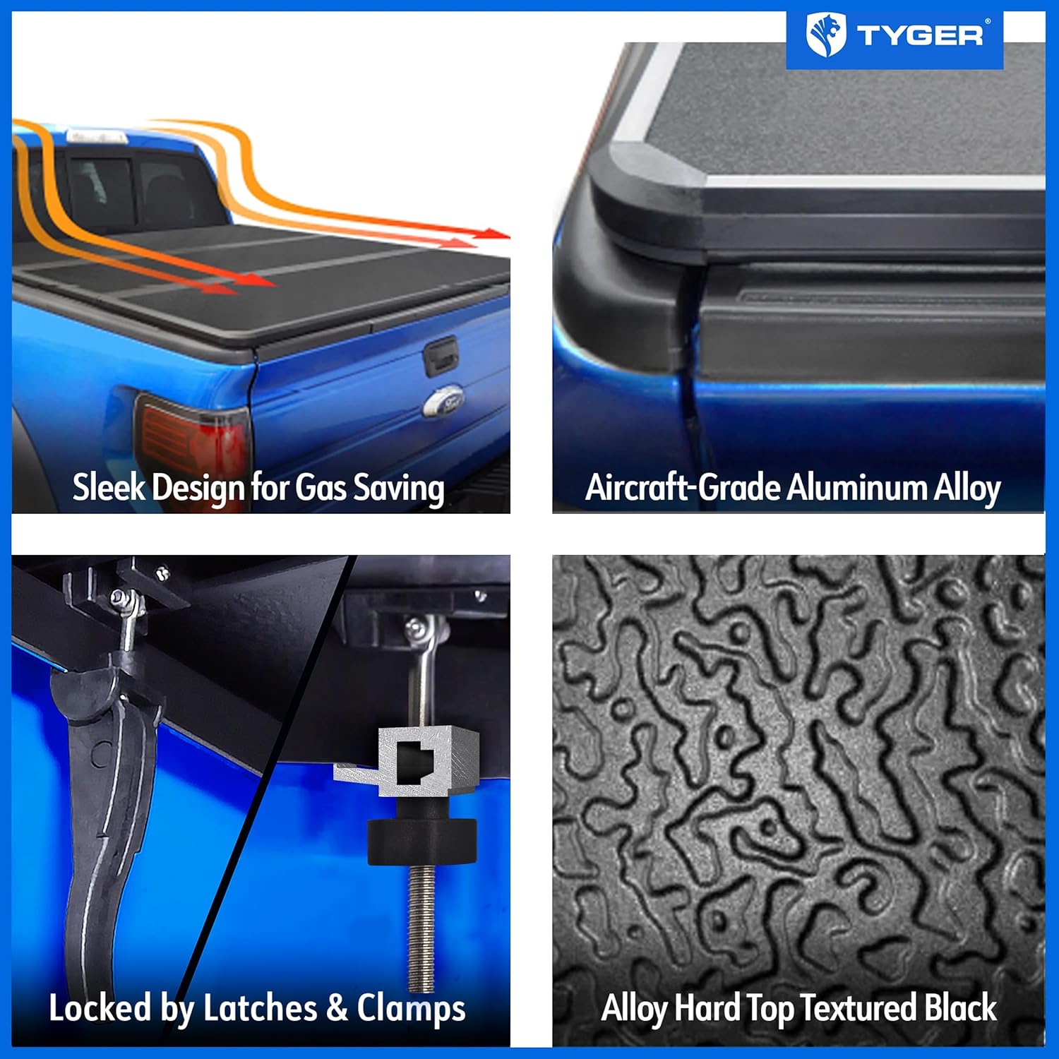 Tyger Auto T1 Soft Roll-Up Tonneau Cover for 2021–2025 Ford F-150 & Lightning | 5.5ft (67") Bed - Image 42