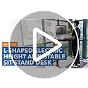 L-Shaped Electric Standing Desk – Adjustable Height Table with Memory Settings - Image 8