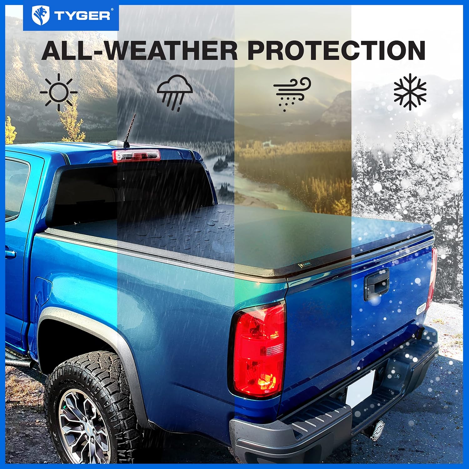 Tyger Auto T1 Soft Roll-Up Tonneau Cover for 2021–2025 Ford F-150 & Lightning | 5.5ft (67") Bed - Image 91