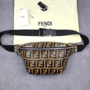 Fndi Belt Bag 18cm Brown
