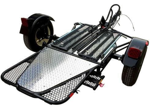 Beltenza Single Rail Motorcycle Trailer – Compact, Easy-to-Tow Hauler for One Bike